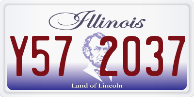 IL license plate Y572037