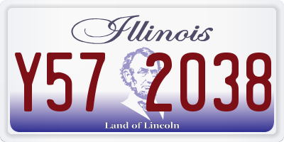 IL license plate Y572038
