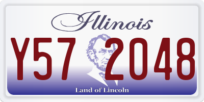IL license plate Y572048