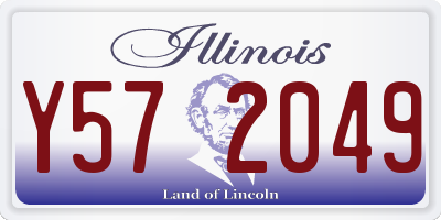 IL license plate Y572049