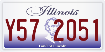 IL license plate Y572051
