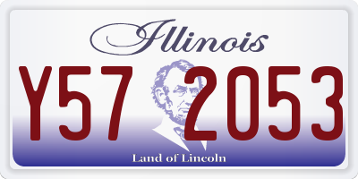IL license plate Y572053