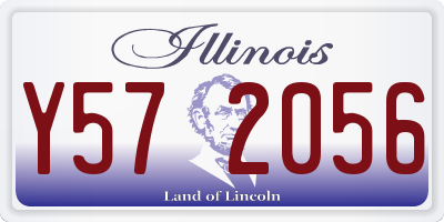 IL license plate Y572056