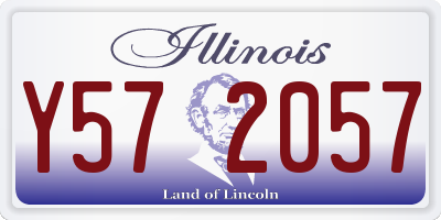 IL license plate Y572057