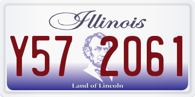 IL license plate Y572061