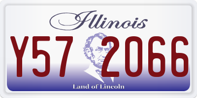 IL license plate Y572066
