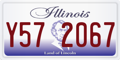 IL license plate Y572067