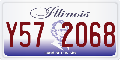 IL license plate Y572068
