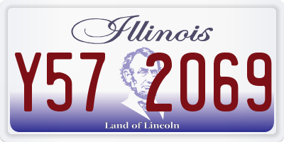 IL license plate Y572069