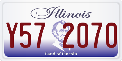 IL license plate Y572070