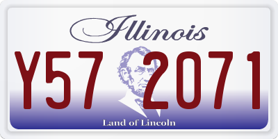IL license plate Y572071