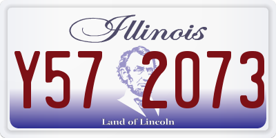 IL license plate Y572073
