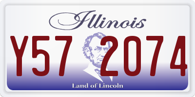 IL license plate Y572074