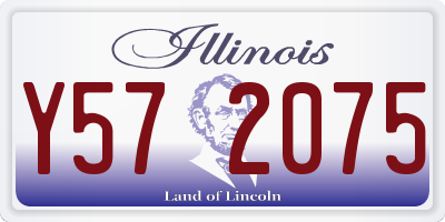 IL license plate Y572075