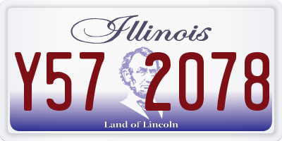 IL license plate Y572078