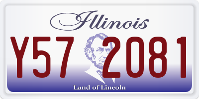 IL license plate Y572081