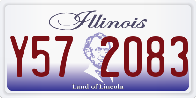 IL license plate Y572083
