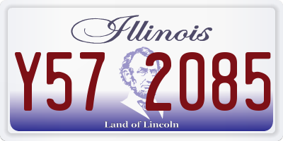 IL license plate Y572085