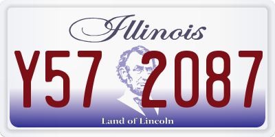 IL license plate Y572087