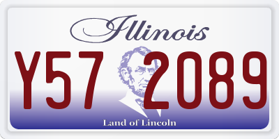 IL license plate Y572089