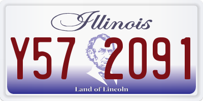 IL license plate Y572091