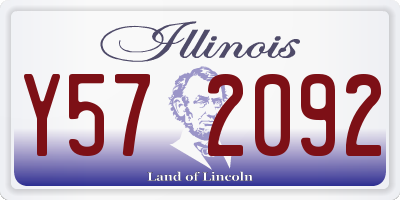 IL license plate Y572092