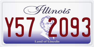 IL license plate Y572093