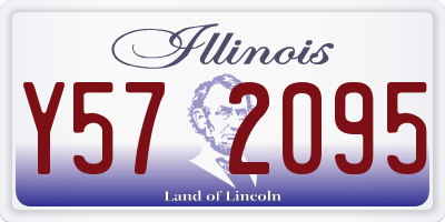 IL license plate Y572095
