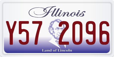 IL license plate Y572096