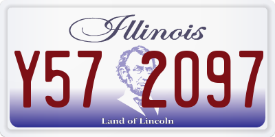 IL license plate Y572097