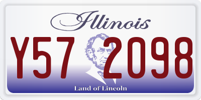 IL license plate Y572098