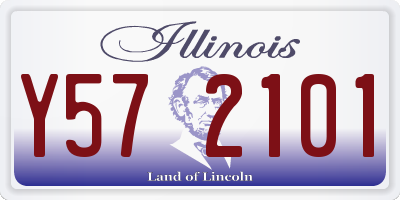 IL license plate Y572101