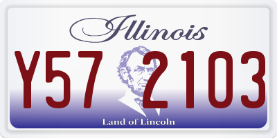 IL license plate Y572103