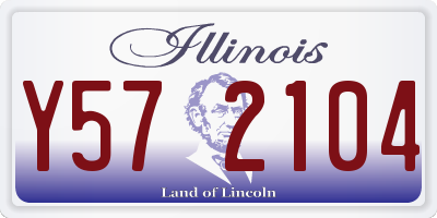 IL license plate Y572104