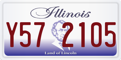IL license plate Y572105