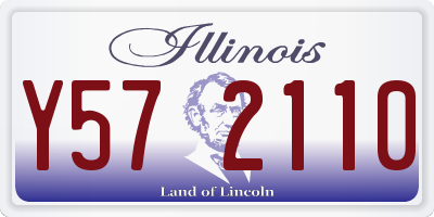 IL license plate Y572110