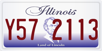 IL license plate Y572113