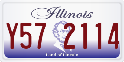 IL license plate Y572114