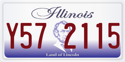 IL license plate Y572115