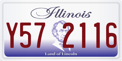 IL license plate Y572116