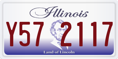 IL license plate Y572117