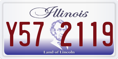 IL license plate Y572119