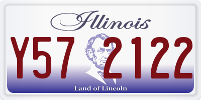 IL license plate Y572122