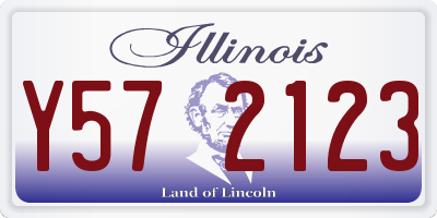 IL license plate Y572123
