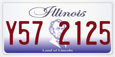 IL license plate Y572125
