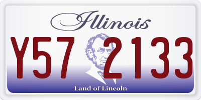 IL license plate Y572133