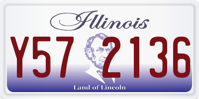 IL license plate Y572136