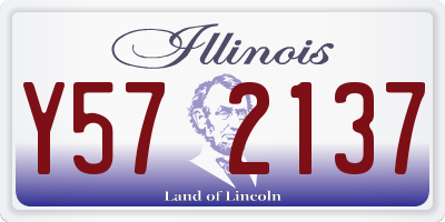 IL license plate Y572137