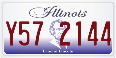 IL license plate Y572144