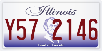 IL license plate Y572146